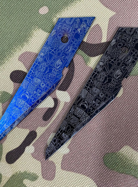 进口欧美ASR Personn托马斯抽象人脸CKB-2风暴心电图梯形刀片替刃