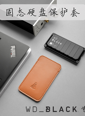 适用于西数P40P50大师ProG40华硕ROG固态TUF移动硬盘盒真皮收纳包