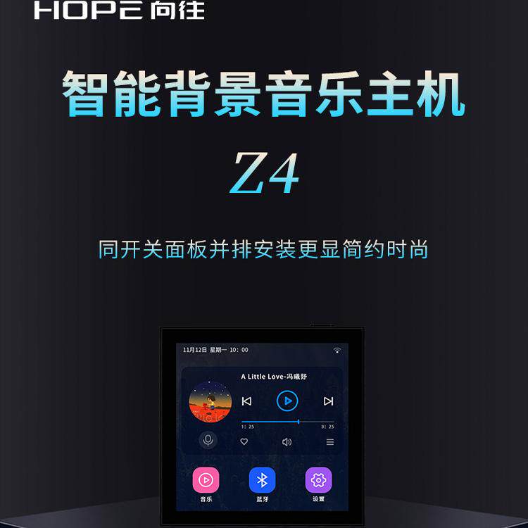 HOPE/向往Z4智能家庭背景音乐主机系统套装吸顶喇叭86型吊顶天花