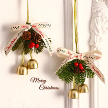 圣诞节创意铃铛小挂件礼物门挂装饰场景节日挂饰车挂氛围布置道具