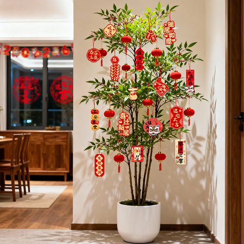 乔迁盆景挂件发财果挂饰