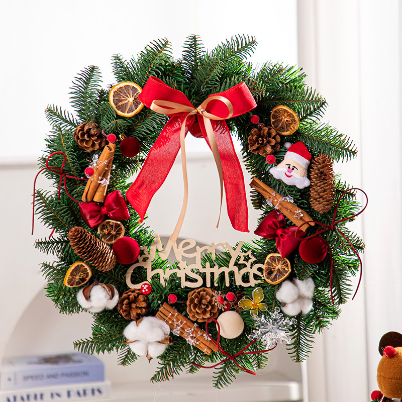 圣诞节创意节日道具挂饰礼物装饰花环挂件2025新款氛围感场景布置