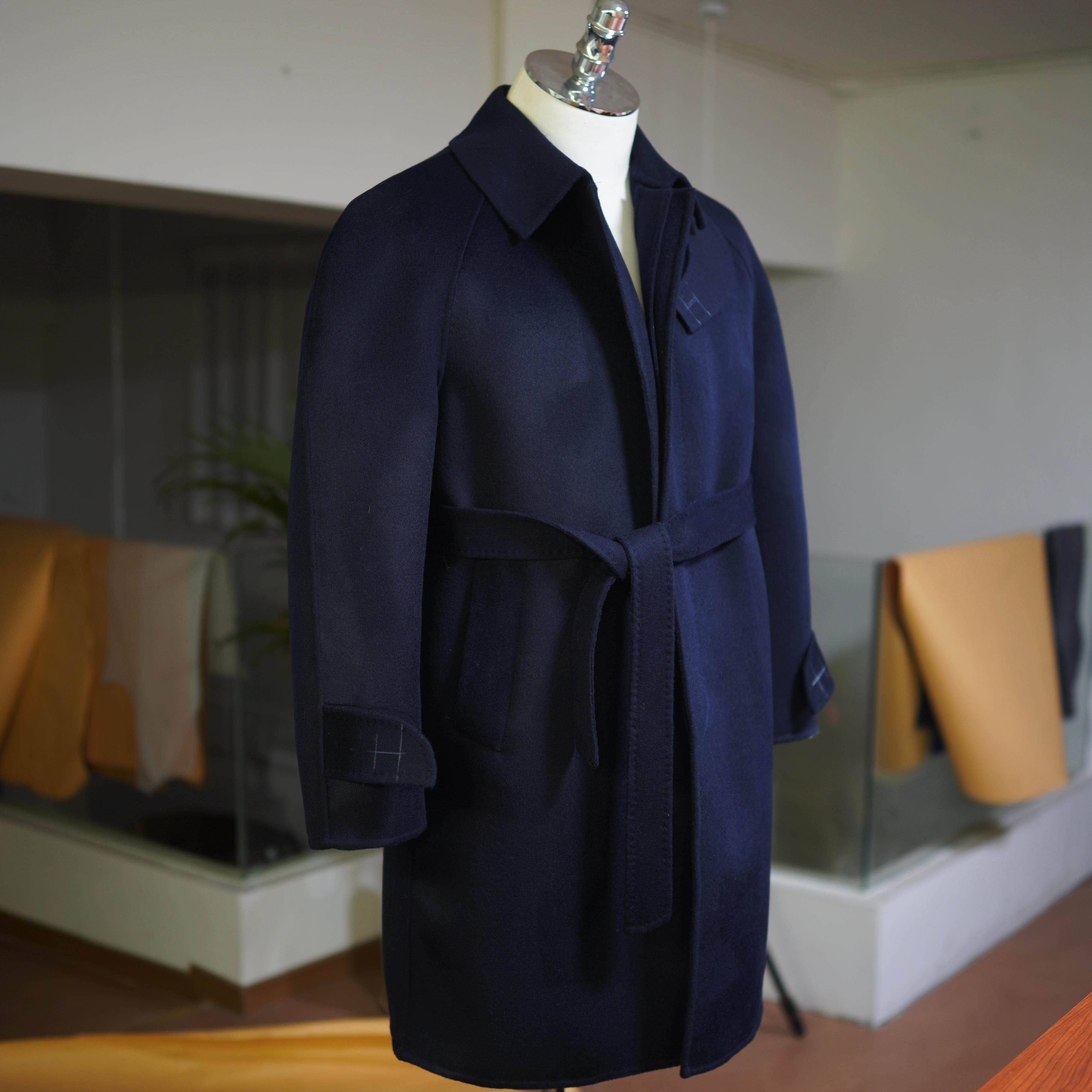 【全定制】独立裁缝全手工巴尔马肯双面羊绒大衣