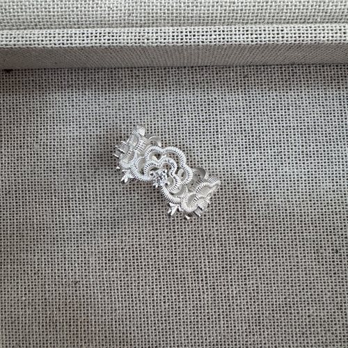 s925银《浪纹浮影》小众设计轻奢高级感ins开口指环食指戒气质女