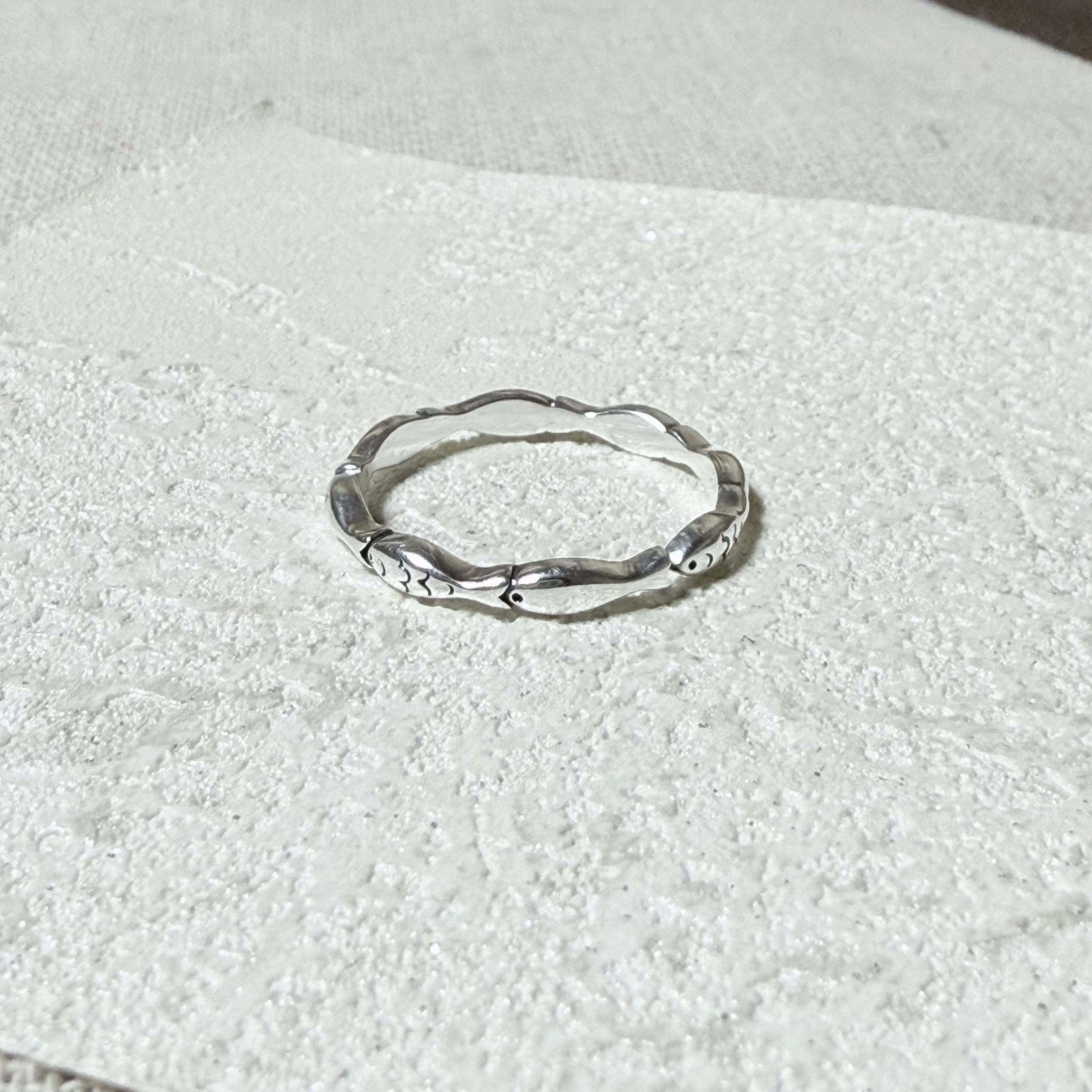 S999足银有鱼环ins风小众设计戒指女复古做旧银色高级感百搭戒指,饰品/流行首饰/时尚饰品新,戒指/指环,淘宝优惠券,粉丝福利购,淘宝优惠卷