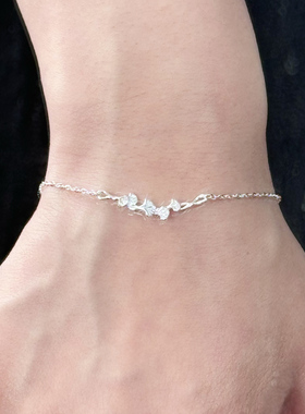 S999足银杏运叶小众设计项链