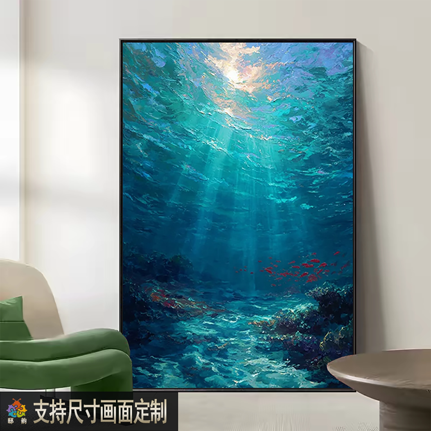 现代极简砂岩肌理画客厅装饰画新款意式抽象艺术玄关挂画过道壁画