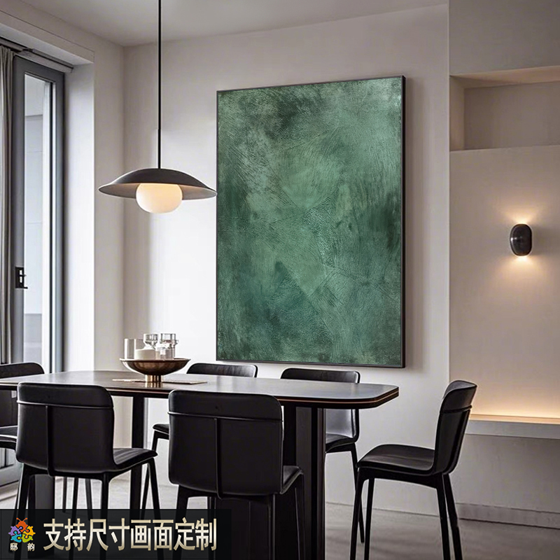 中古侘寂风新款客厅装饰画酒店名宿卧室床头挂画书房复古现代壁画图片