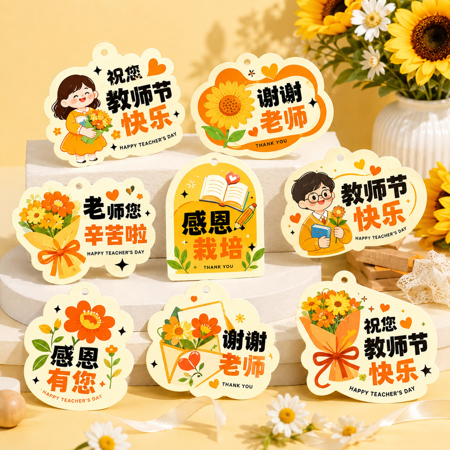 教师节感谢祝福师恩贺卡定制图片