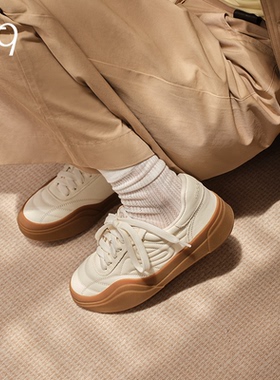 Talitaqoom德训鞋2025年秋季新款复古小白鞋百搭休闲tq足球运动鞋