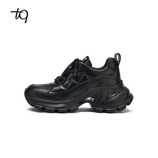 皮面休闲tq老爹鞋 休闲百搭增高运动鞋 女 新款 Talitaqoom2025年秋季