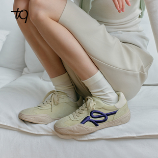 Talitaqoom脏脏系列2026年春季新款复古德训鞋厚底休闲tq女脏脏鞋