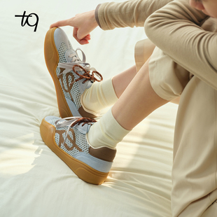 Talitaqoom焦糖德训鞋 tq女鞋 2026夏季 网面透气休闲鞋 新款 明星同款