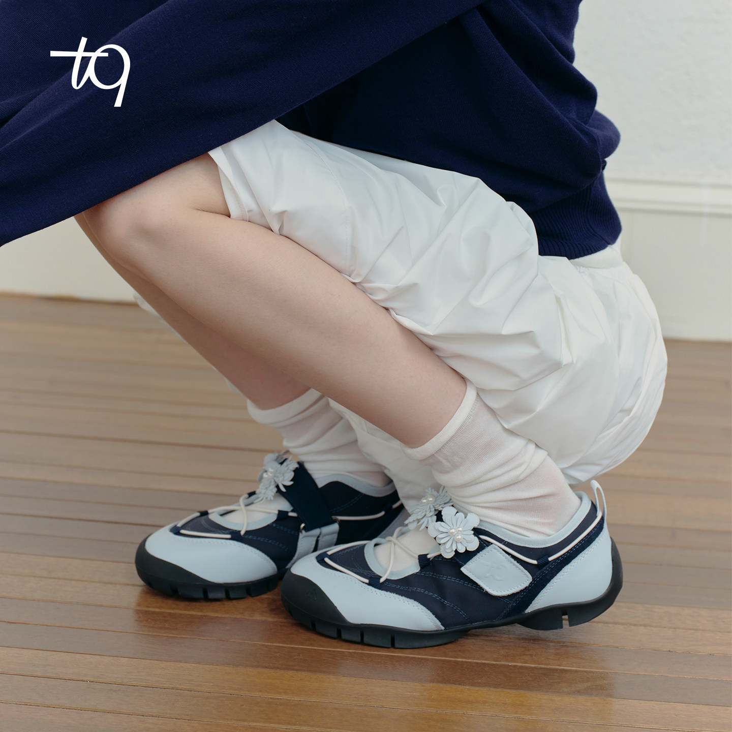 Talitaqoom2026春季新款珠花山系运动休闲玛丽珍鞋轻便厚底tq女鞋
