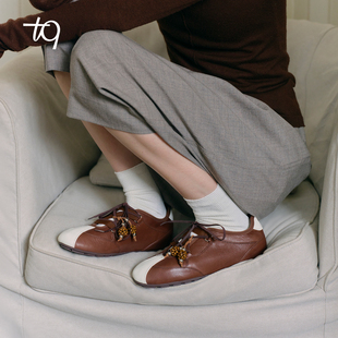 明星同款Talitaqoom玛丽珍鞋2026年春季新款内增高tq德训鞋女鞋