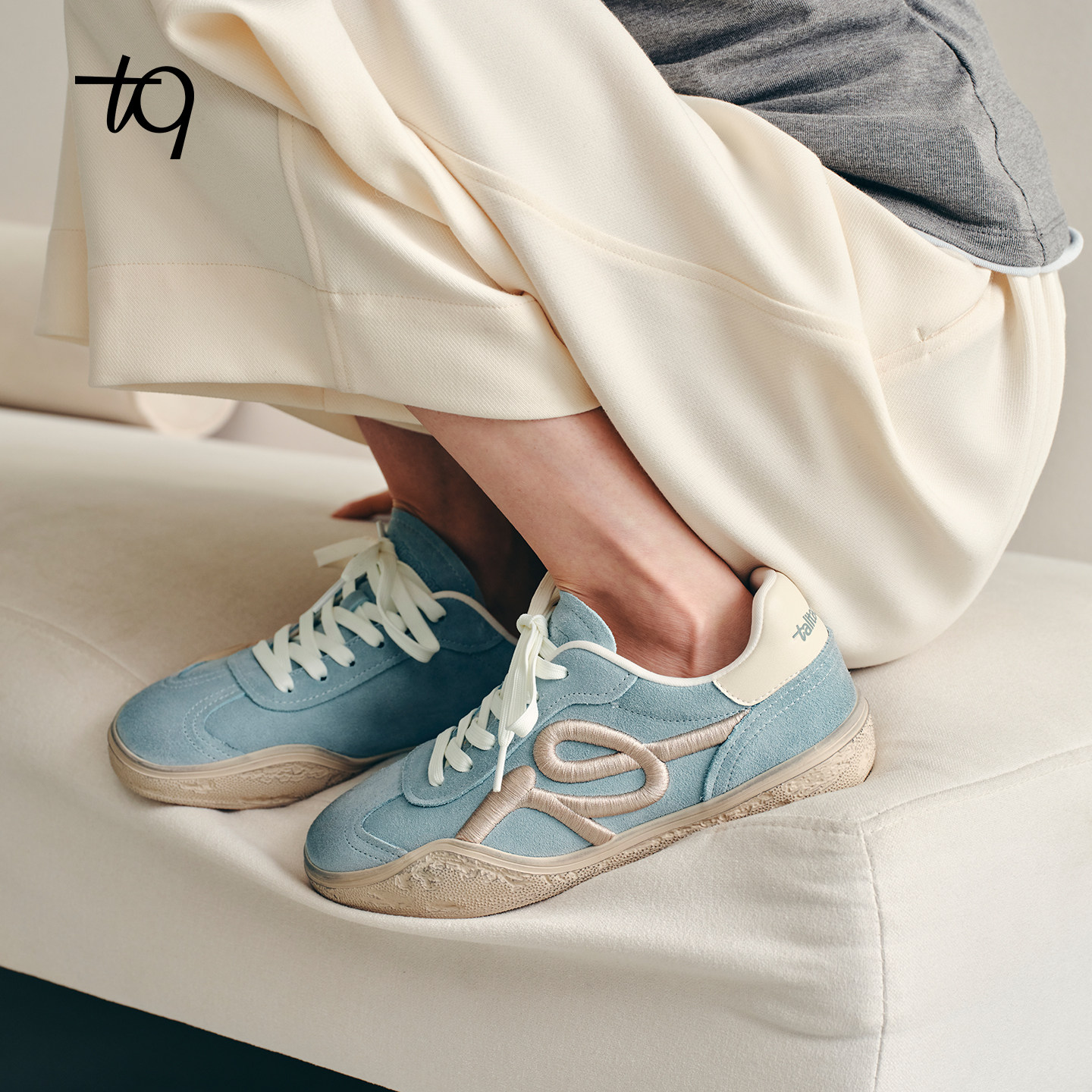 Talitaqoom脏脏系列2026年春季新款复古德训鞋厚底休闲tq女脏脏鞋