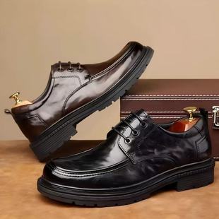 商务百搭休闲皮鞋 品质男鞋 男士 高档轻奢一脚蹬新款 2025年秋季