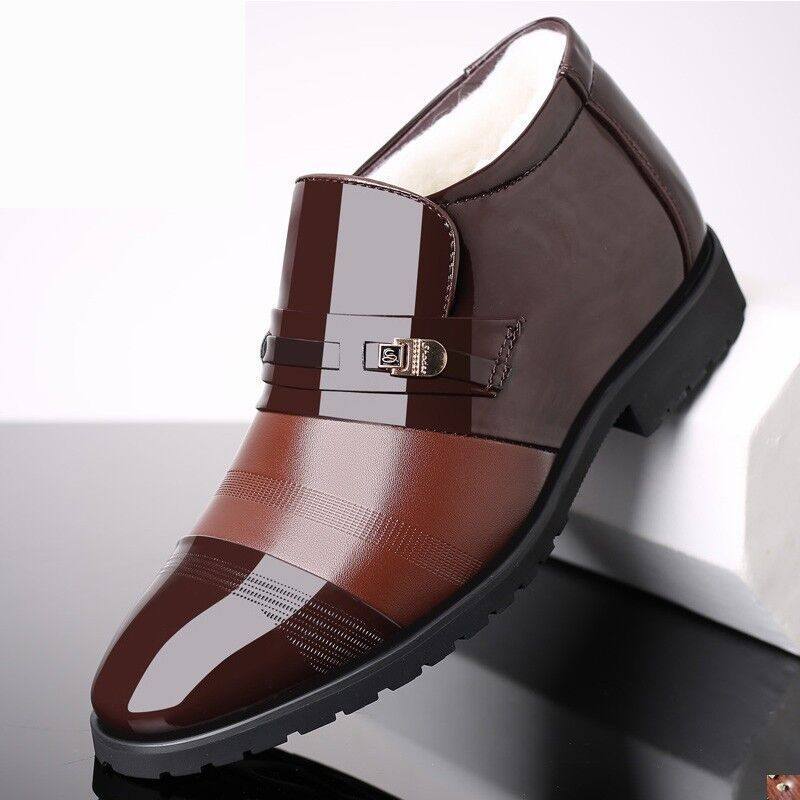 2023冬季新款男士商务正装皮鞋男高帮皮鞋加绒保暖棉鞋尖头鞋1226,流行男鞋,棉鞋,淘宝优惠券,粉丝福利购,淘宝优惠卷