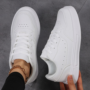 小白鞋 休闲运动板鞋 欧美跨境大码 亚马逊爆款 潮 情侣鞋 2025秋季
