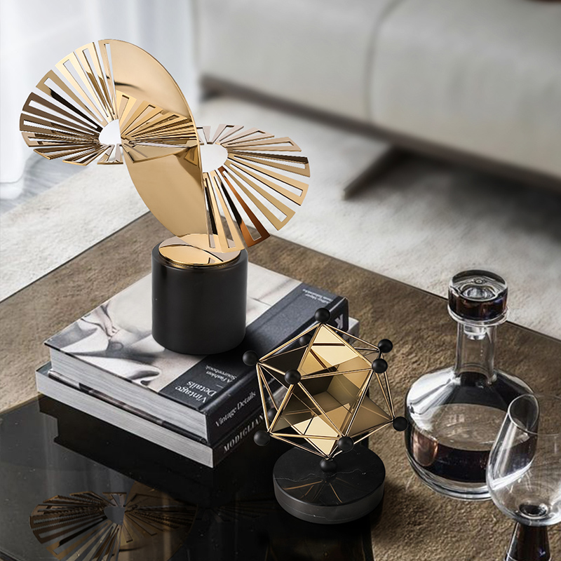 抽象酒柜摆件米洛思维轻奢