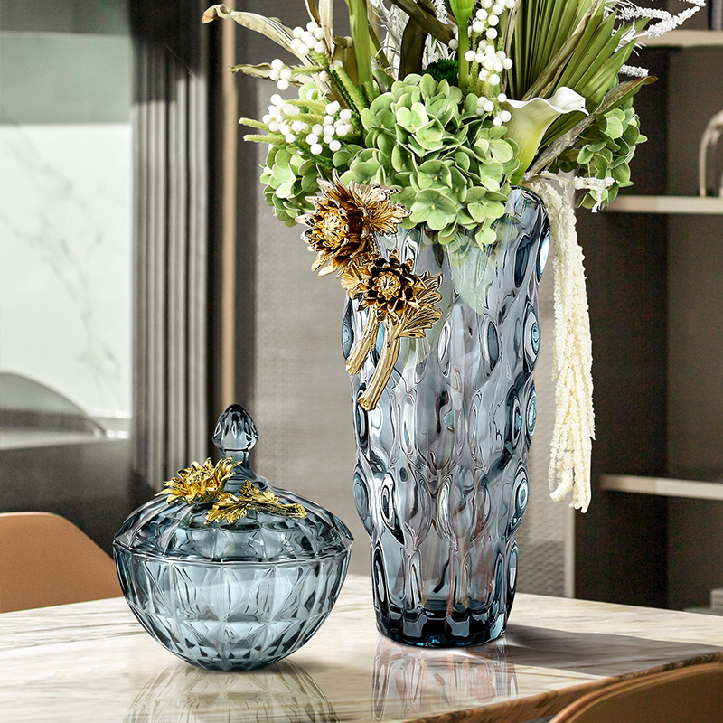 高级感米洛思维现代客厅玻璃花瓶