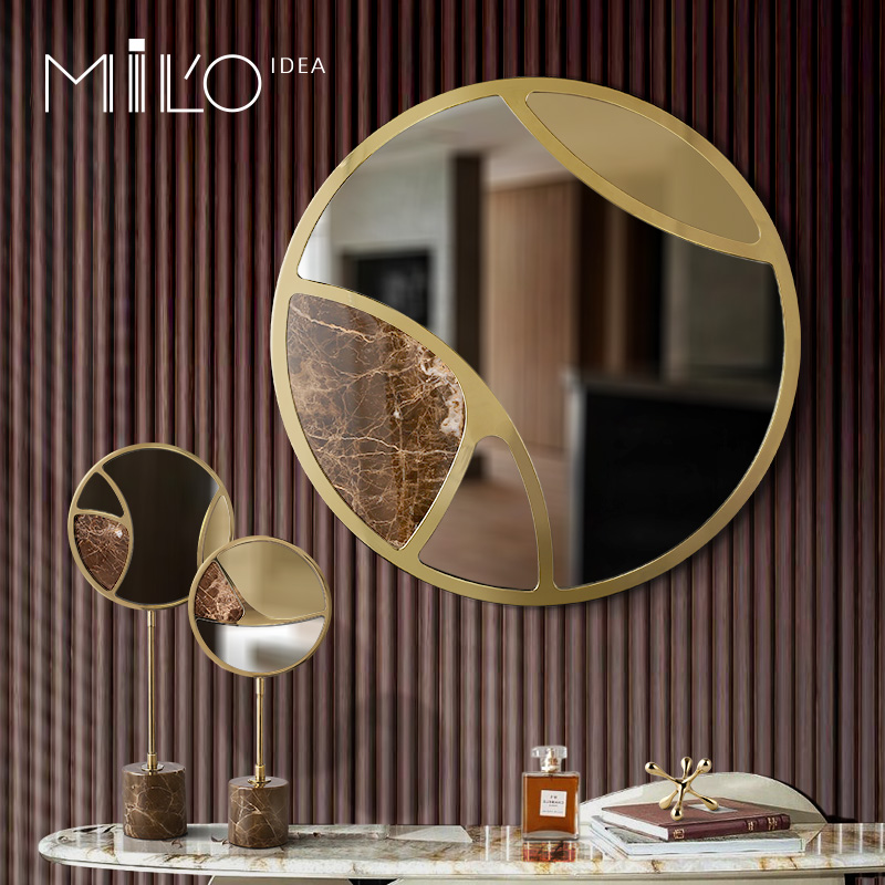 轻奢卧室梳妆客厅背景墙墙饰镜