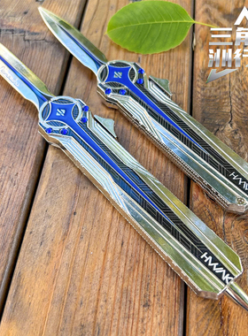 官方正版三角洲行动周边北极星刀怜悯影锋弹簧可伸缩刀模型未开刃