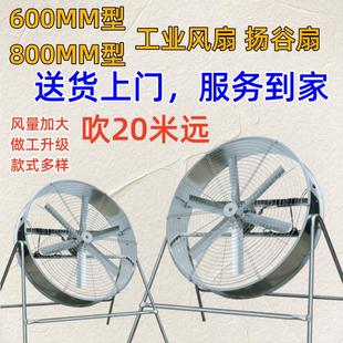 大风量强力农用扬谷扇调速岗位式风机工业风扇工厂养殖降温工业扇