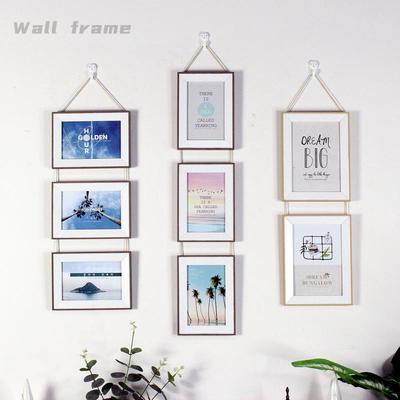 创意挂墙相框6寸7寸加打印照片儿童写真婚纱墙面装饰连体组合像框