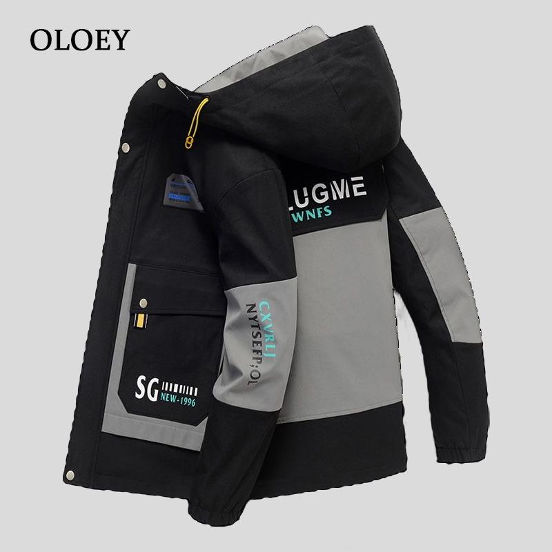 高端轻奢男士外套春冬季新款加绒加厚潮流帅气棉夹克男装冲锋衣