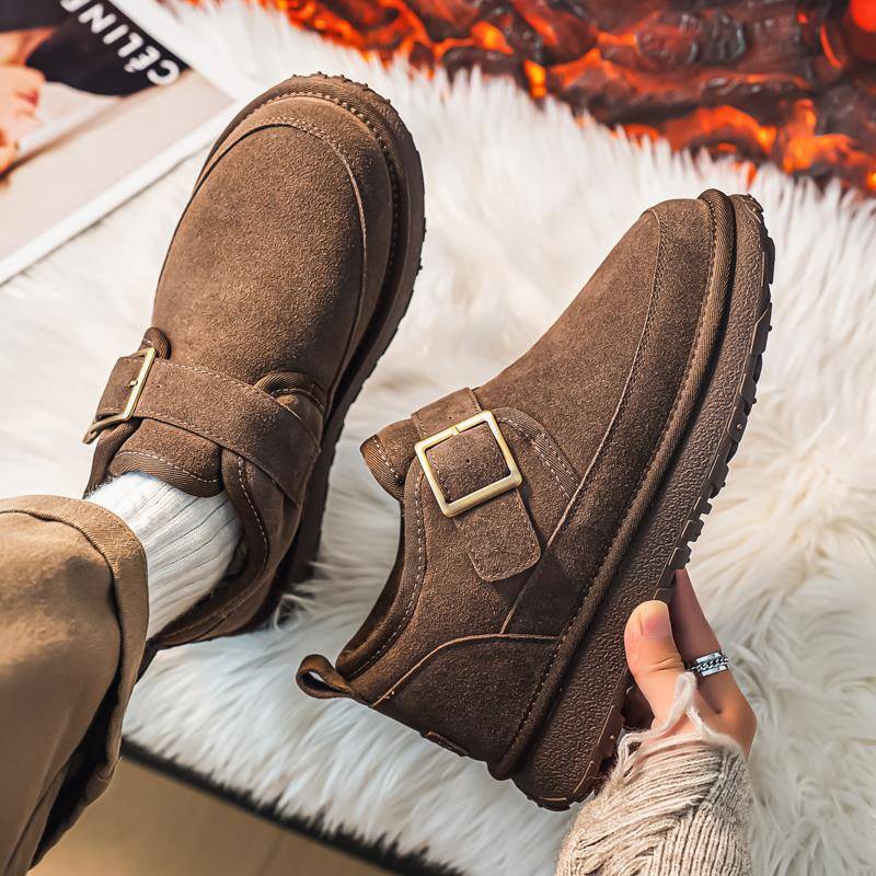 【老派棉鞋】情侣防寒魔术贴棉靴2025新款冬季加绒加厚保暖雪地靴