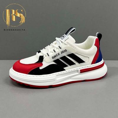 RIENDA SUELTA男鞋欧洲新款布面透气三杠板鞋百搭时尚休闲运动鞋