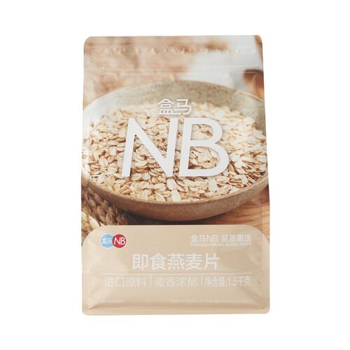 盒马即食燕麦片1.5kg含膳食纤维