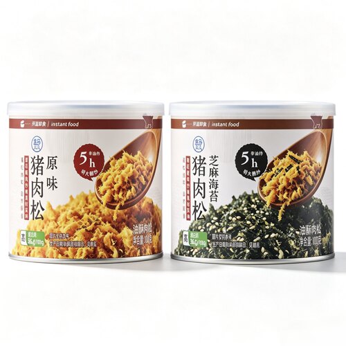盒马原味肉松罐装芝麻海苔肉松