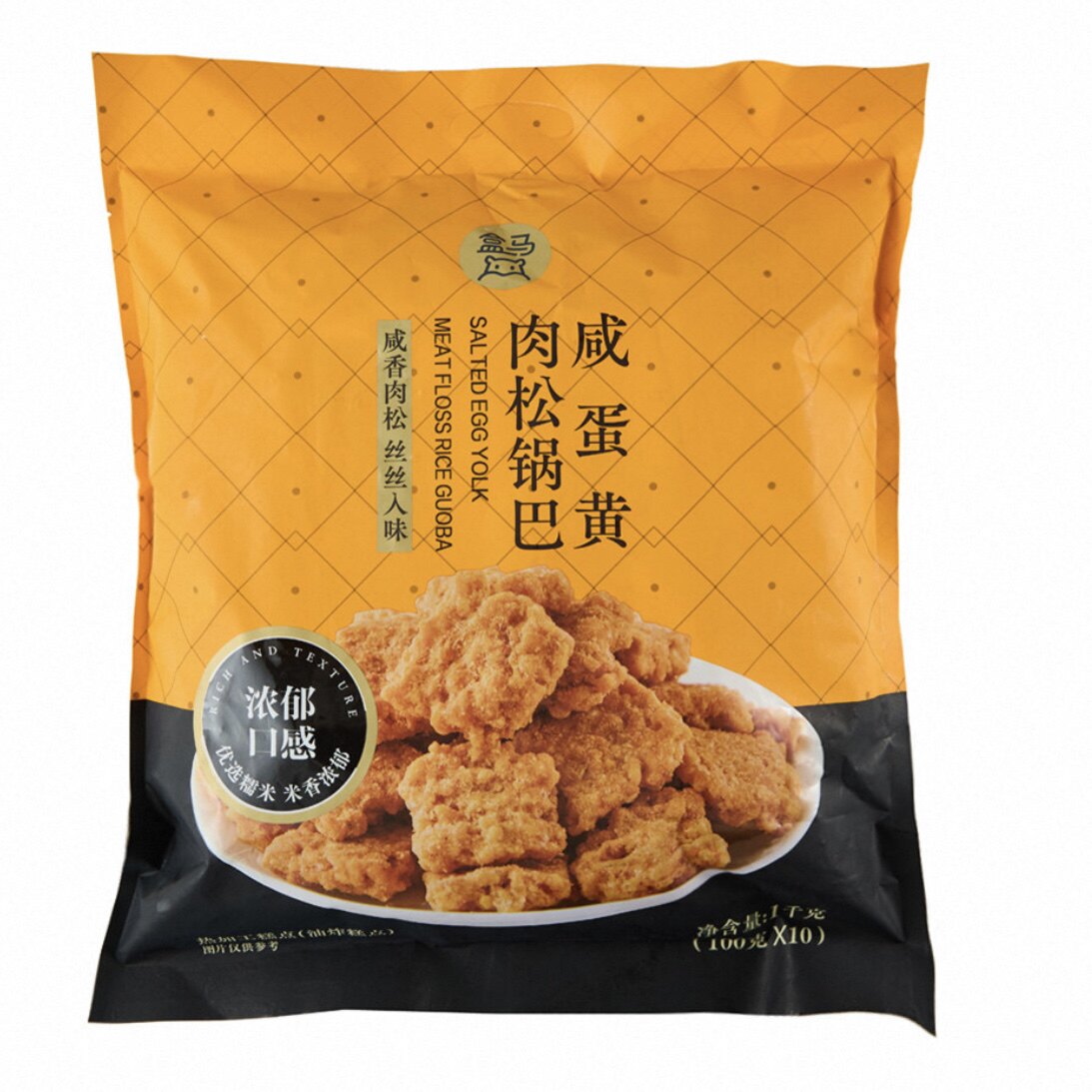 盒马MAX咸蛋黄肉松锅巴1kg图片