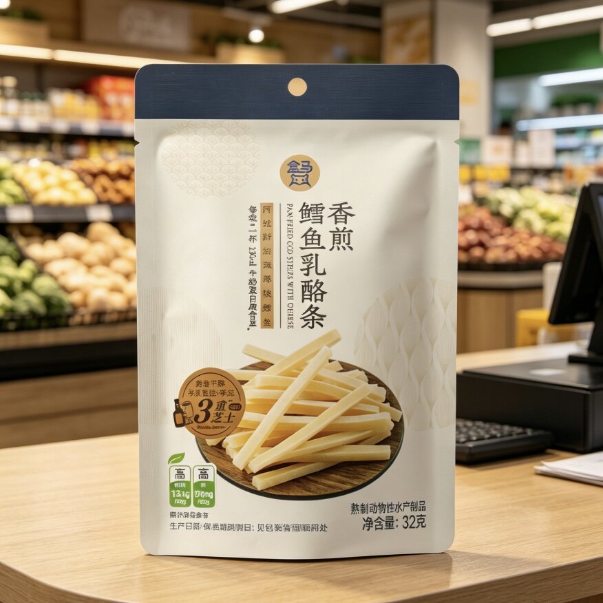 盒马香煎鳕鱼乳酪条32g图片