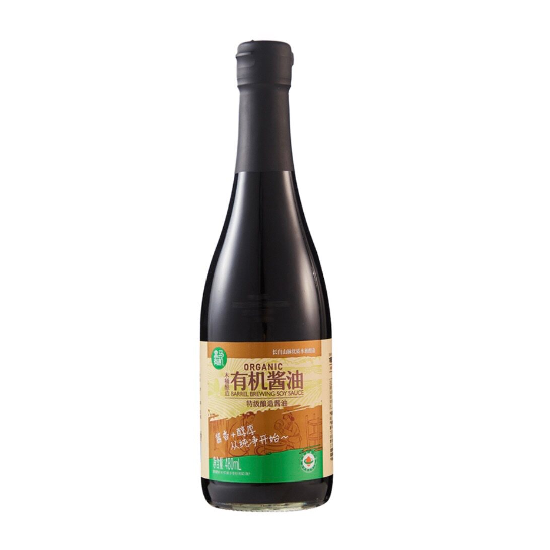 盒马有机酱油木桶酿造180天