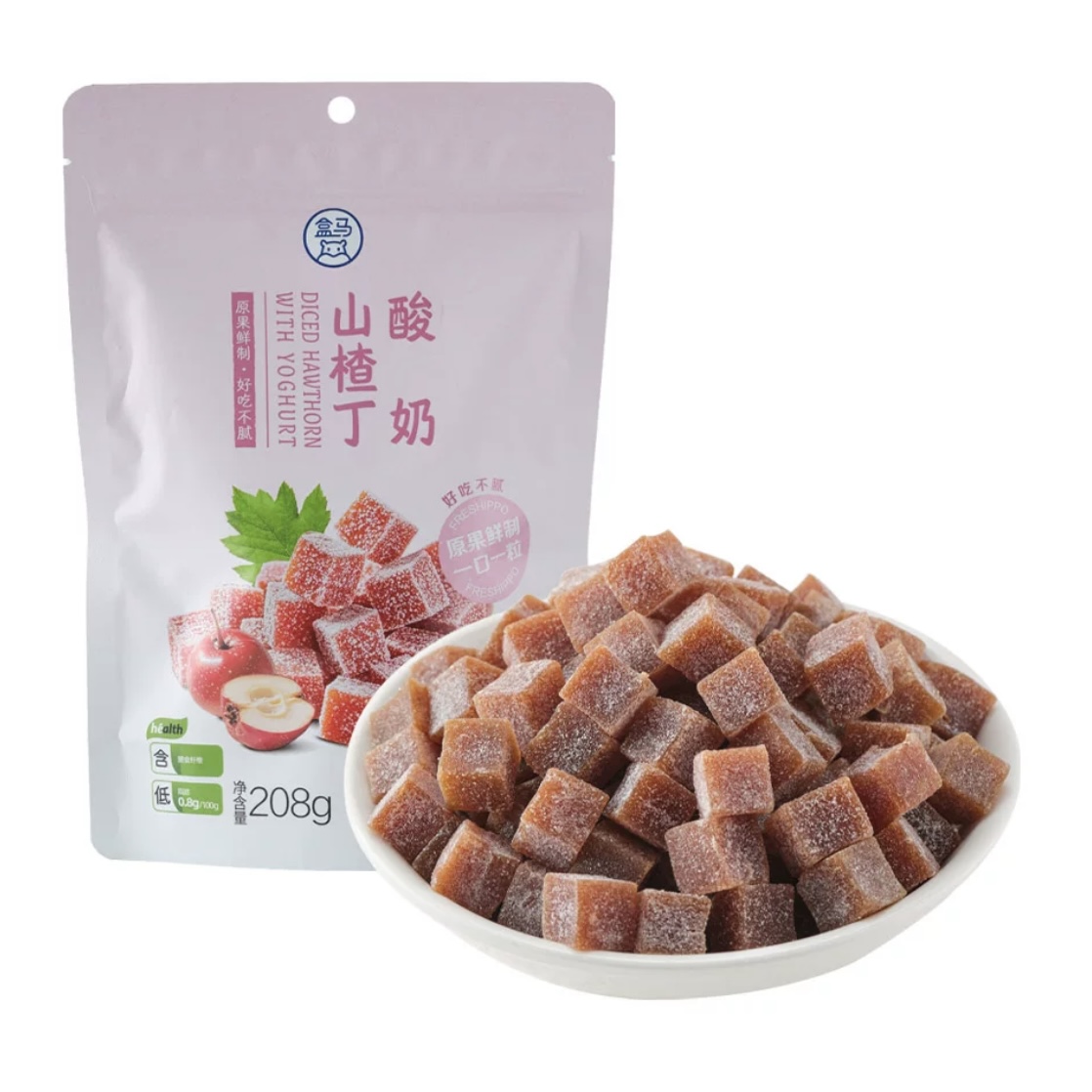 大包装酸奶山楂丁盒马独立包装