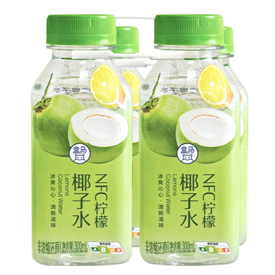 盒马柠檬椰子水300ml*4瓶0脂肪