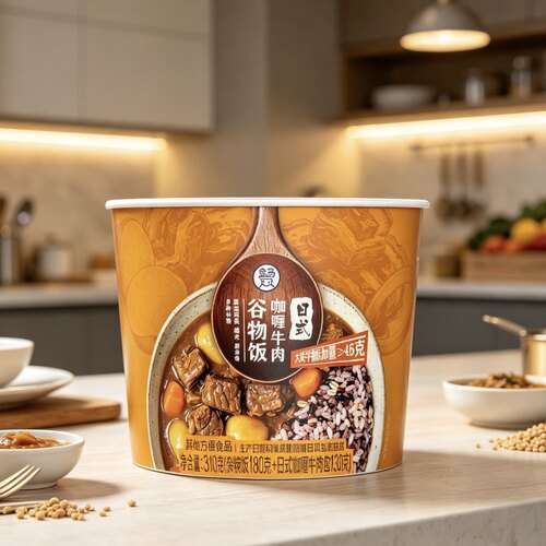 盒马日式咖喱牛肉谷物饭310g