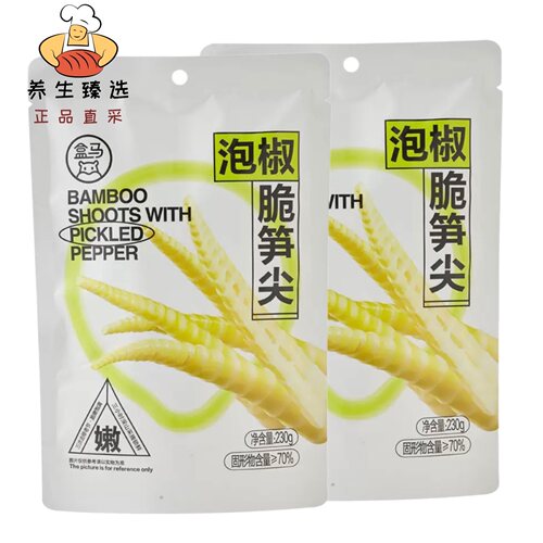 盒马泡椒脆笋尖独立包装