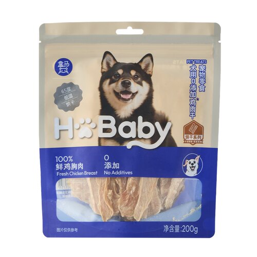 盒马宠物零食猫狗通用零添加鸡肉干鸭肉干200g宠物用品天然食用级