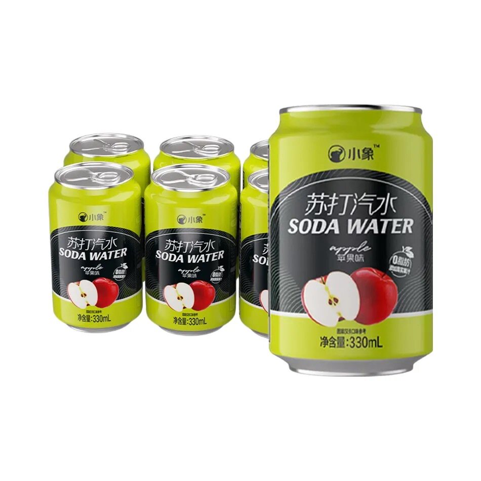 小象苹果苏打汽水330ml*6罐