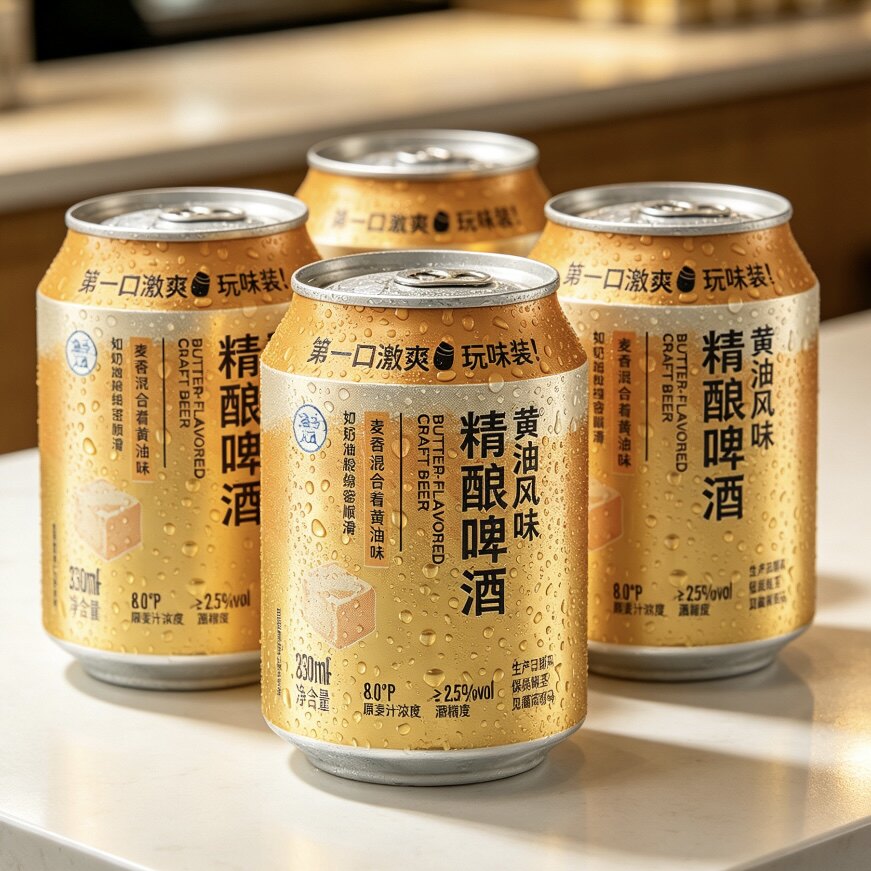 盒马黄油风味精酿啤酒迷你罐250ml*4罐顺滑香甜哈利波特冰镇口感