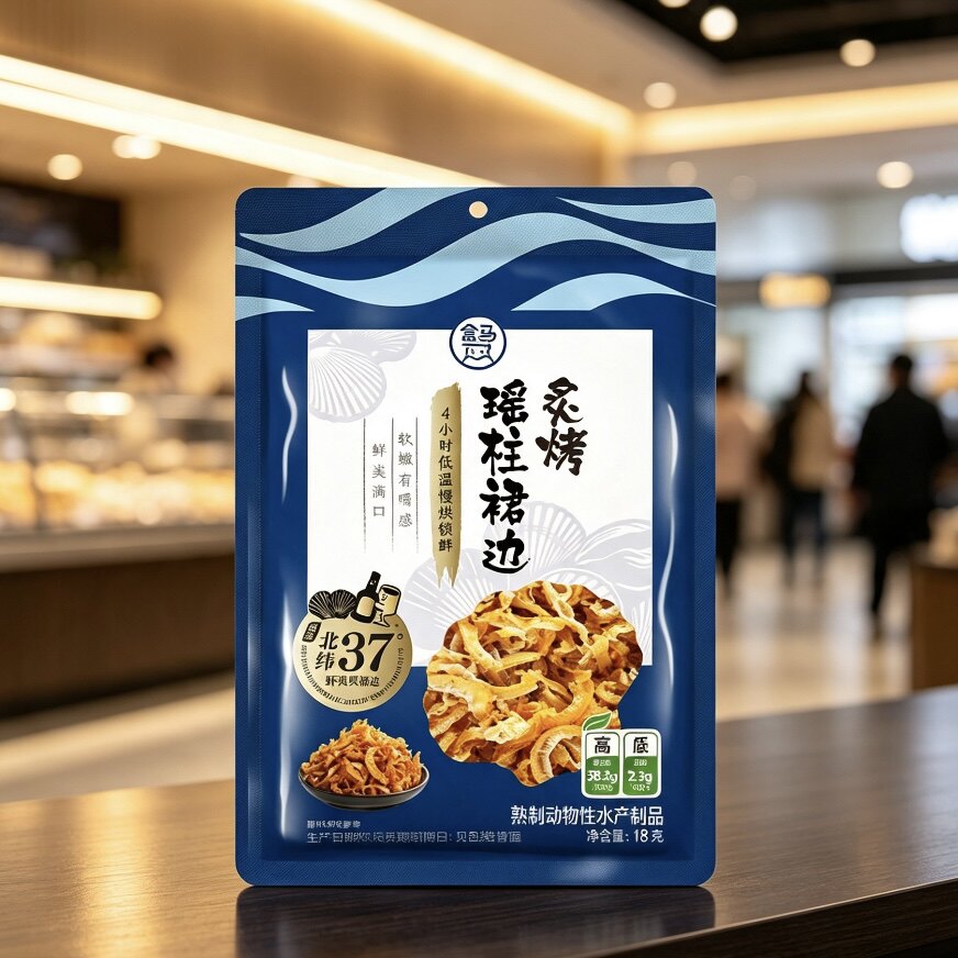 盒马炙烤瑶柱裙边18g高蛋白零食