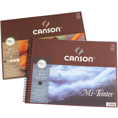 包邮蜜丹Mi-Teintes康颂色粉画本