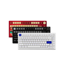 Akko PC75B Plus黑银白蓝机械键盘三模无线蓝牙热插拔TTC