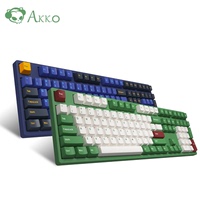 akko 3108ds红豆抹茶机械键盘 pbt