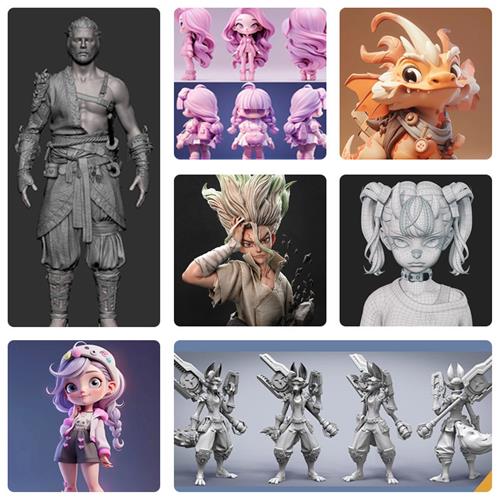 毕业设计CD建模渲染产品设计效果图人物IP形象dmax建模三维犀牛