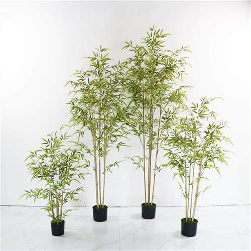 仿真竹子假竹子细水竹毛竹室内装饰绿植盆景盆栽造景植物手感竹叶